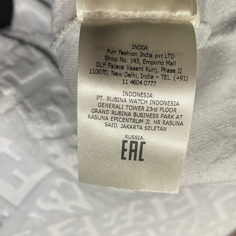 フェンディ FENDI FF総柄テリーコットンTシャツ FY0936 ブルー コットン メンズ 半袖Ｔシャツ