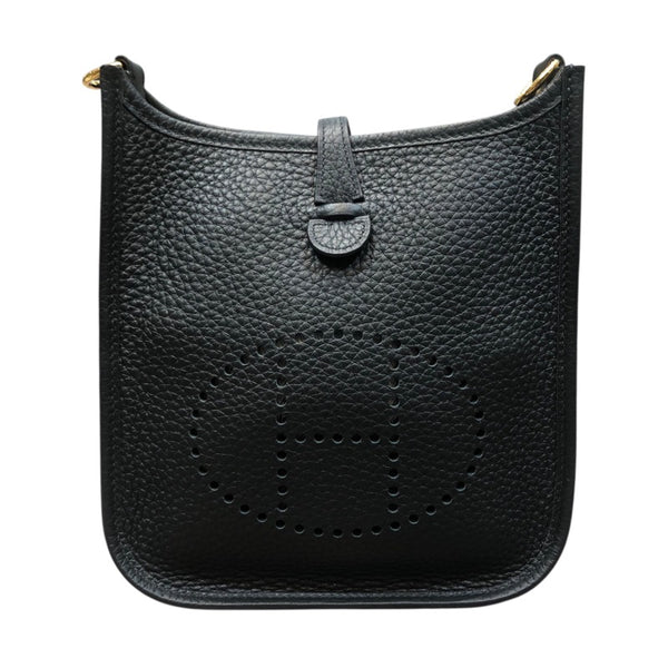 エルメス HERMES エヴリンTPM W刻 ブラック・GD金具 トリヨン レディース ショルダーバッグ