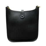 エルメス HERMES エヴリンTPM W刻 ブラック・GD金具 トリヨン レディース ショルダーバッグ