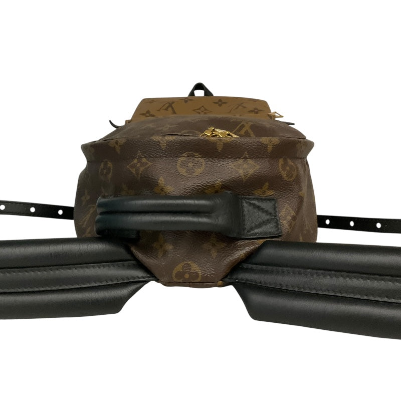 ルイ・ヴィトン LOUIS VUITTON ﾊﾟｰﾑｽﾌﾟﾘﾝｸﾞｽ･ﾊﾞｯｸﾊﾟｯｸ PM M44870 ブラウン ﾓﾉｸﾞﾗﾑ･ﾘﾊﾞｰｽ レディース リュック・デイパック