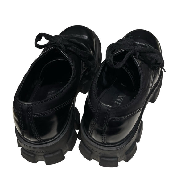 プラダ PRADA モノリス レースアップ 2EE342 ブラック レザー メンズ その他靴