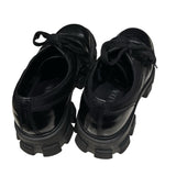 プラダ PRADA モノリス レースアップ 2EE342 ブラック レザー メンズ
