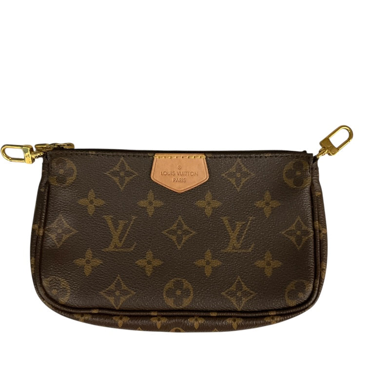 ルイ・ヴィトン LOUIS VUITTON ﾐｭﾙﾃｨ･ﾎﾟｼｪｯﾄ･ｱｸｾｿﾜｰﾙ M44840 ブラウン PVCコーティングキャンバス レディース ショルダーバッグ