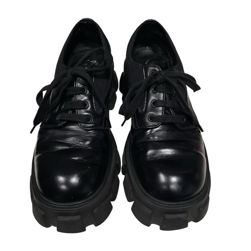 プラダ PRADA モノリス レースアップ 2EE342 ブラック レザー メンズ その他靴