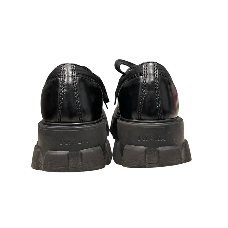 プラダ PRADA モノリス レースアップ 2EE342 ブラック レザー メンズ