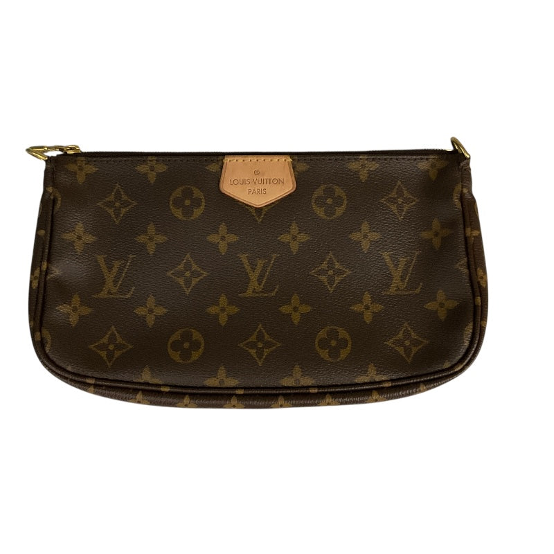ルイ・ヴィトン LOUIS VUITTON ﾐｭﾙﾃｨ･ﾎﾟｼｪｯﾄ･ｱｸｾｿﾜｰﾙ M44840 ブラウン PVCコーティングキャンバス レディース ショルダーバッグ
