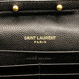 サンローラン SAINT LAURENT ｶｻﾝﾄﾞﾗ ｸﾗｼｯｸ ﾁｪｰﾝｼｮﾙﾀﾞｰﾊﾞｯｸﾞ 277828 ブラック/ゴールド金具 ｸﾞﾚｲﾝｶｰﾌ レディース ショルダーバッグ