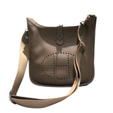 エルメス HERMES エヴリン3PM D刻印 エトゥープ シルバー金具 トリヨン レディース ショルダーバッグ
