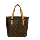 ルイ・ヴィトン LOUIS VUITTON ｳﾞｧｳﾞｧﾝPM M51172 ブラウン/ゴールド金具 PVCコーティングキャンバス レディース ハンドバッグ