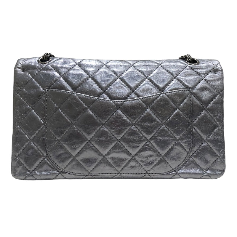 シャネル CHANEL 2.55マトラッセマキシ A37590 シルバー金具 エイジドカーフ レディース ショルダーバッグ