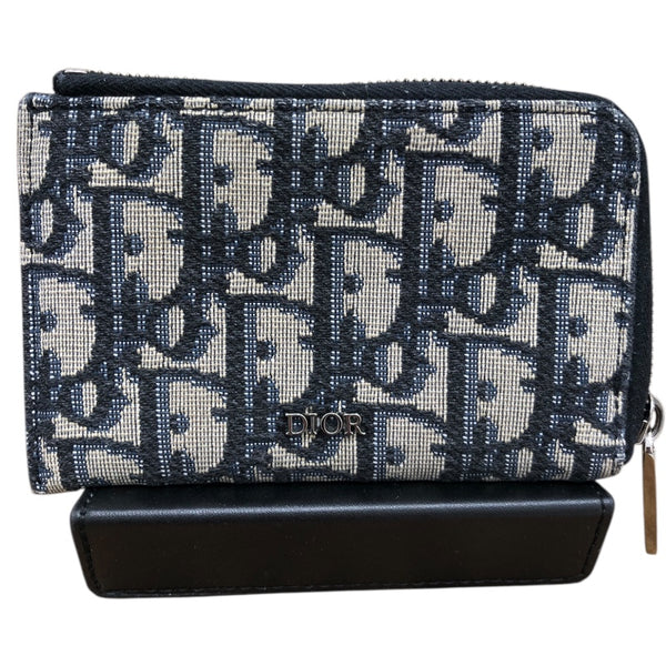 ディオールオム DIOR HOMME ｵﾌﾞﾘｰｸ ｺｲﾝｹｰｽ ﾈｲﾋﾞｰ ｵﾌﾞﾘｰｸｼﾞｬｶﾞｰﾄﾞ レディース コインケース