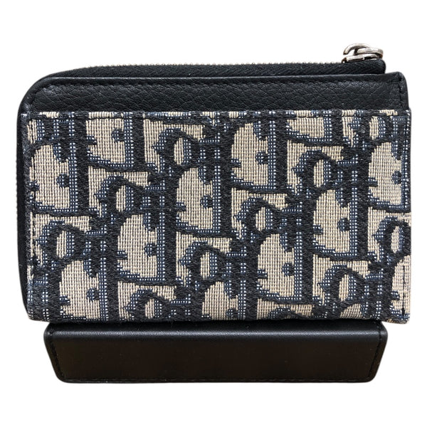 ディオールオム DIOR HOMME ｵﾌﾞﾘｰｸ ｺｲﾝｹｰｽ ﾈｲﾋﾞｰ ｵﾌﾞﾘｰｸｼﾞｬｶﾞｰﾄﾞ レディース コインケース