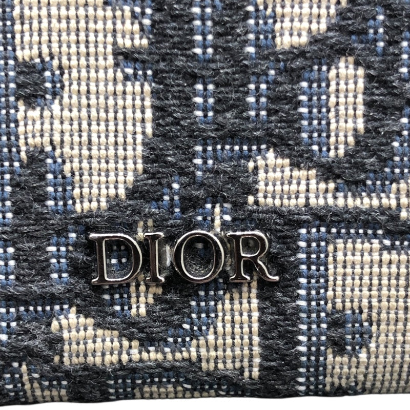 ディオールオム DIOR HOMME ｵﾌﾞﾘｰｸ ｺｲﾝｹｰｽ ﾈｲﾋﾞｰ ｵﾌﾞﾘｰｸｼﾞｬｶﾞｰﾄﾞ レディース コインケース