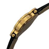 ヴァンクリーフ＆アーペル Van Cleef & Arpels アルハンブラ ミディアム オニキス VCARN5HZ00 ブラック K18YG/革ベルト（社外品） クオーツ レディース 腕時計
