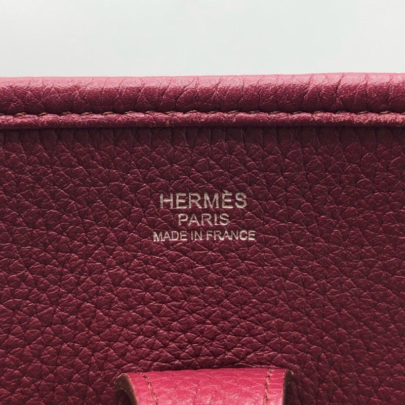 エルメス HERMES エヴリン3PM □N刻 ルビー トリヨン レディース ショルダーバッグ