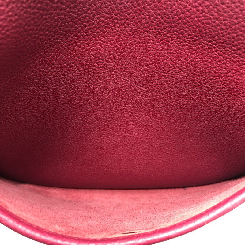 エルメス HERMES エヴリン3PM □N刻 ルビー トリヨン レディース ショルダーバッグ