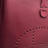 エルメス HERMES エヴリン3PM □N刻 ルビー トリヨン レディース ショルダーバッグ