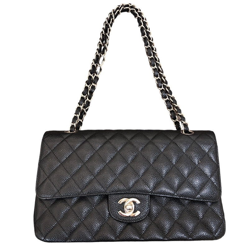 シャネル CHANEL マトラッセ25 A01112 ブラック　SV金具 キャビアスキン レディース ショルダーバッグ