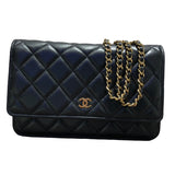 シャネル CHANEL マトラッセチェーンウォレット AP0250 ブラック/GD金具 ラムスキン レディース ショルダーバッグ