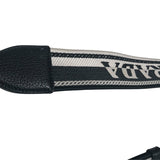 プラダ PRADA トライアングルロゴショルダー 1BH191 ブラック/シルバー金具 レザー レディース ショルダーバッグ