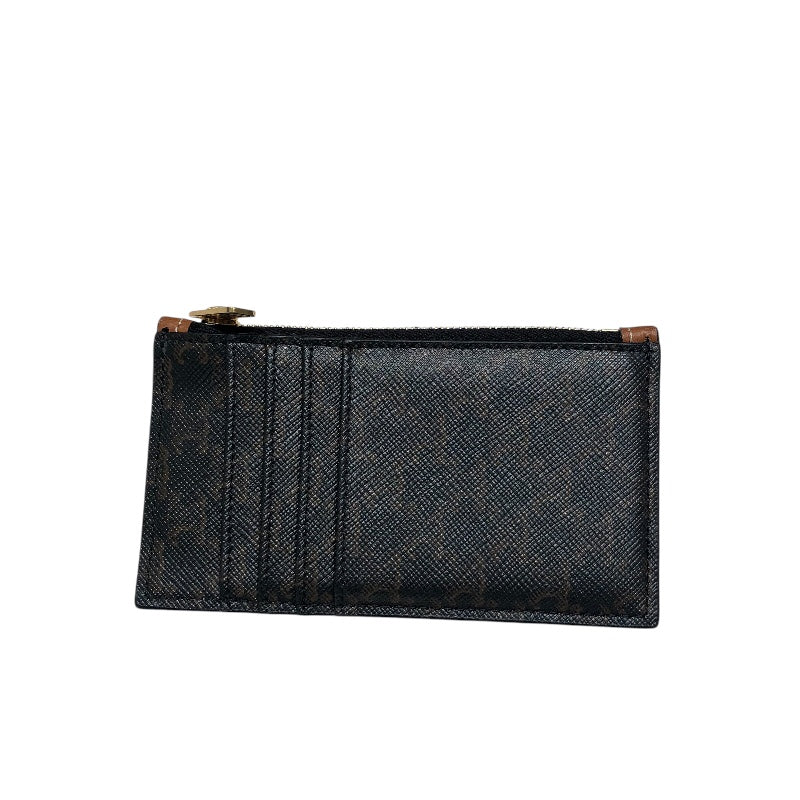 セリーヌ CELINE トリオンフカードコインケース １OB682 ブラウン PVC/レザー レディース カードケース