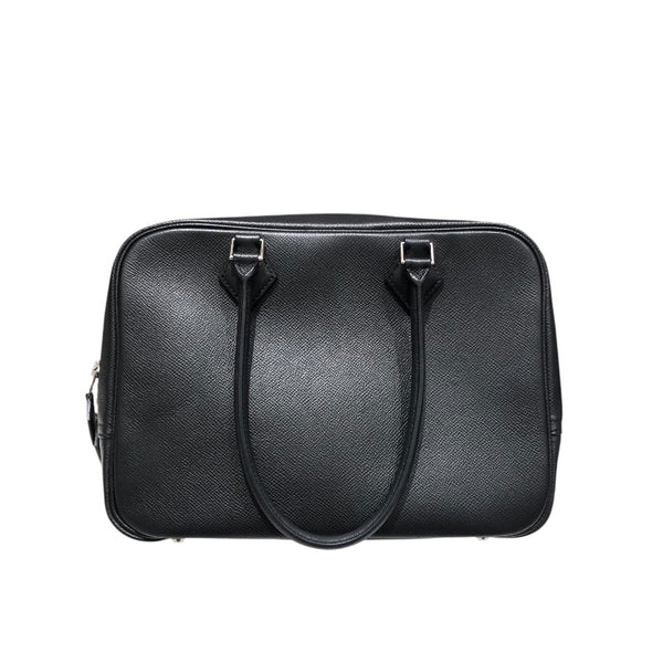 エルメス HERMES プリュム28 □ ブラック　SV金具 エプソン レディース ハンドバッグ