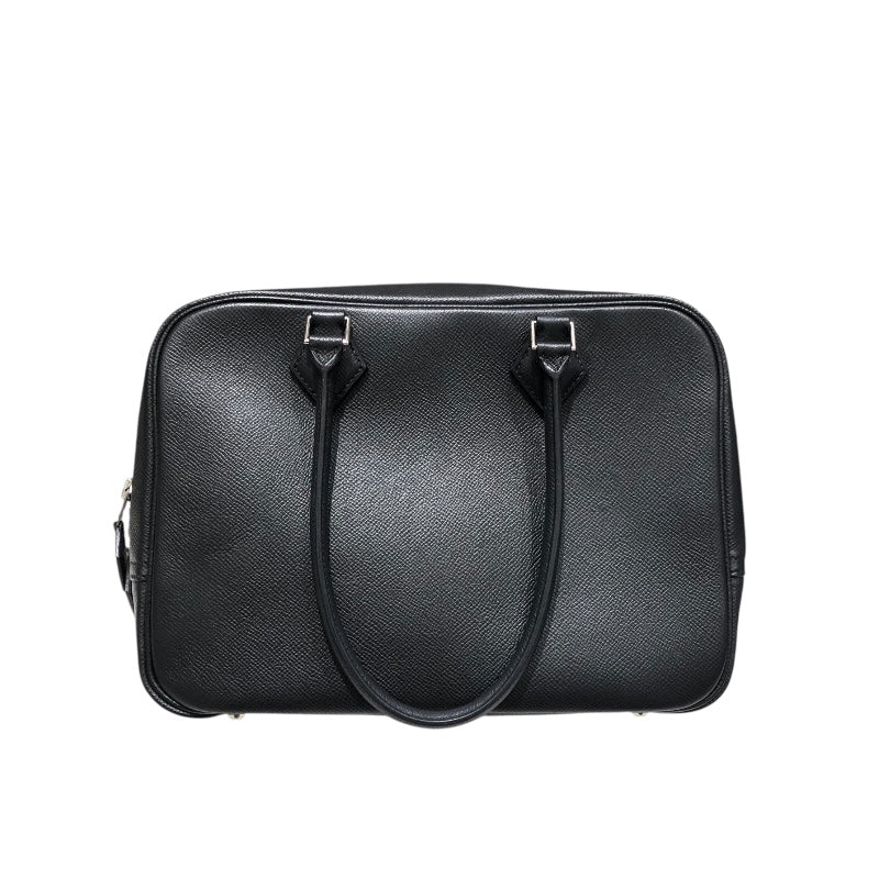 エルメス HERMES プリュム28 □ ブラック　SV金具 エプソン レディース ハンドバッグ