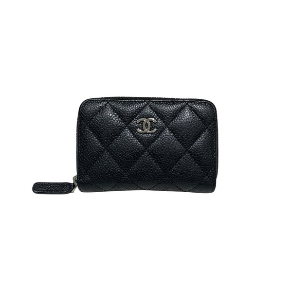 シャネル CHANEL マトラッセコインパース AP0216 ブラック　シルバー金具 キャビアスキン レディース コインケース