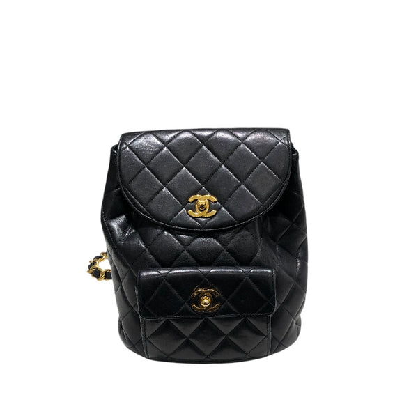 シャネル CHANEL マトラッセバックパック A10177 ブラック　ゴールド金具 ラムスキン レディース リュック・デイパック