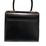 サルヴァトーレ・フェラガモ Salvatore Ferragamo ガンチーニ２wayバッグ 210536 ブラックGD金具 ボックスカーフ レディース ハンドバッグ