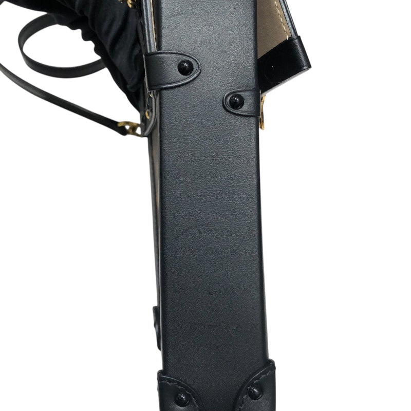 ルイ・ヴィトン LOUIS VUITTON ポシェットトランクヴェルティカル M63913 ブラウンゴールド金具 PVC レディース ショルダーバッグ