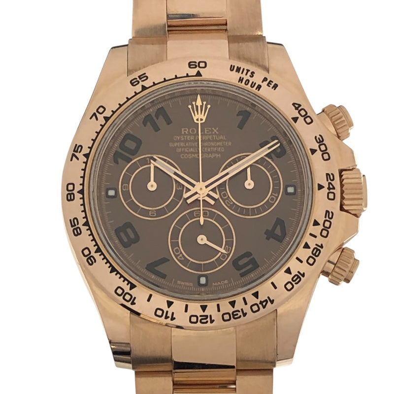 ロレックス ROLEX ﾃﾞｲﾄﾅ ﾁｮｺ 116505 K18PG メンズ 腕時計
