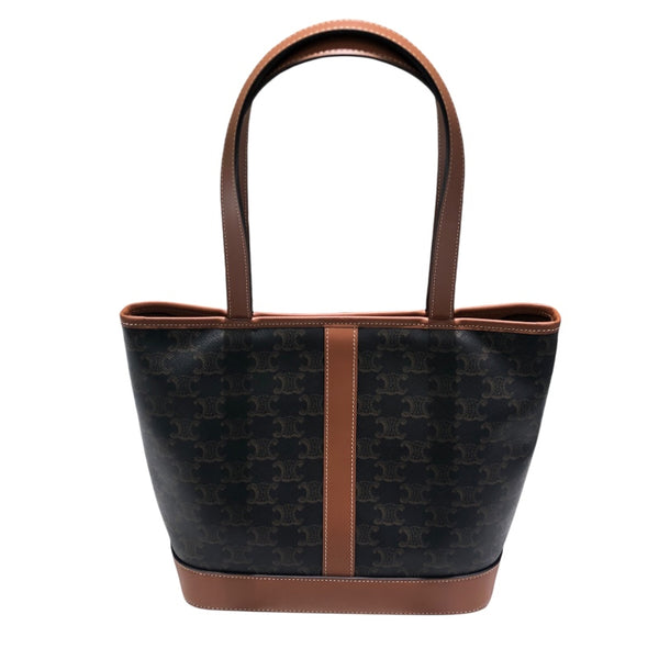 セリーヌ CELINE トリオンフスモールカバストート 115082 ブラウン トリオンフキャンバス/タン レディース トートバッグ