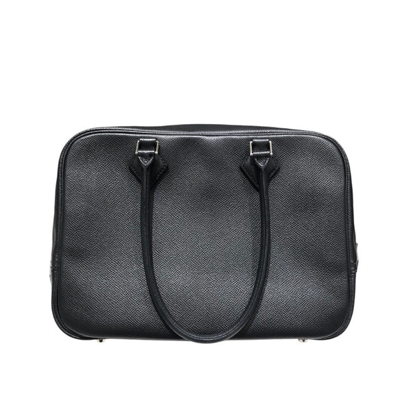 エルメス HERMES プリュム28 □ ブラック　SV金具 エプソン レディース ハンドバッグ