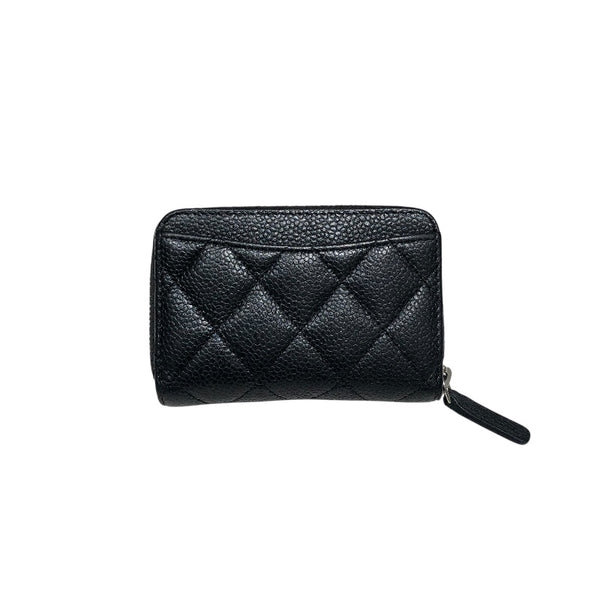 シャネル CHANEL マトラッセコインパース AP0216 ブラック　シルバー金具 キャビアスキン レディース コインケース
