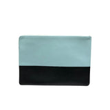 セリーヌ CELINE ソロクラッチ ブラック・ライトブルー レザー レディース クラッチバッグ