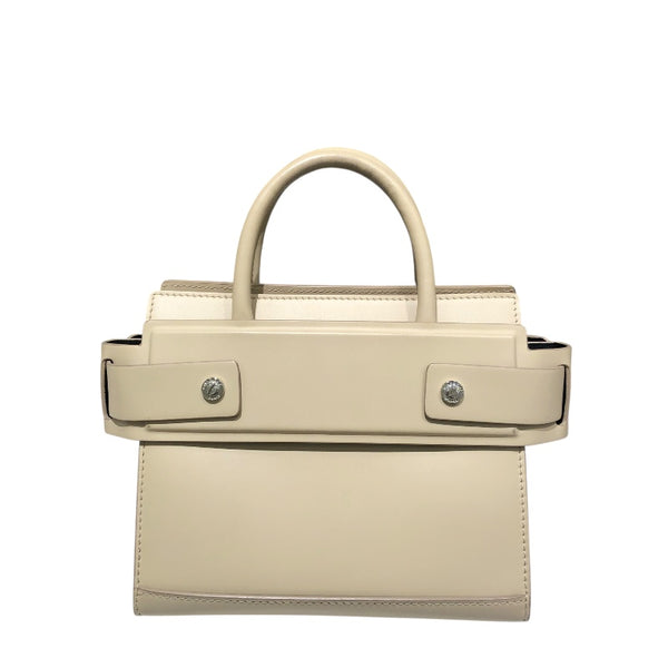ジバンシィ GIVENCHY ホライゾミニ ベージュ シルバー金具 レザー レディース ハンドバッグ