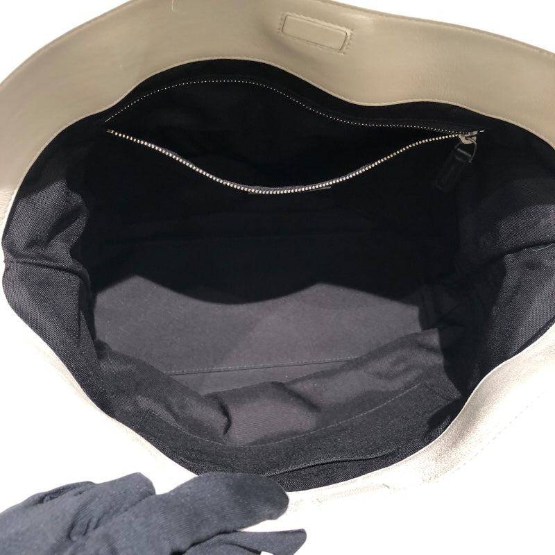 サンローラン SAINT LAURENT トートバッグ 634821 ホワイト レザー ユニセックス ショルダーバッグ
