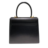サルヴァトーレ・フェラガモ Salvatore Ferragamo ガンチーニ２wayバッグ 210536 ブラックGD金具 ボックスカーフ レディース ハンドバッグ