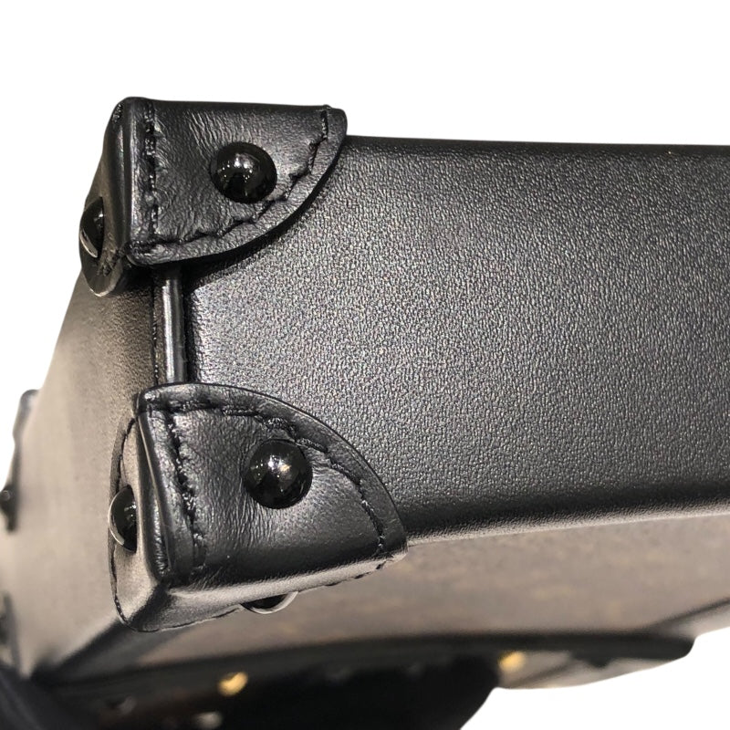 ルイ・ヴィトン LOUIS VUITTON ポシェットトランクヴェルティカル M63913 ブラウンゴールド金具 PVC レディース ショルダーバッグ