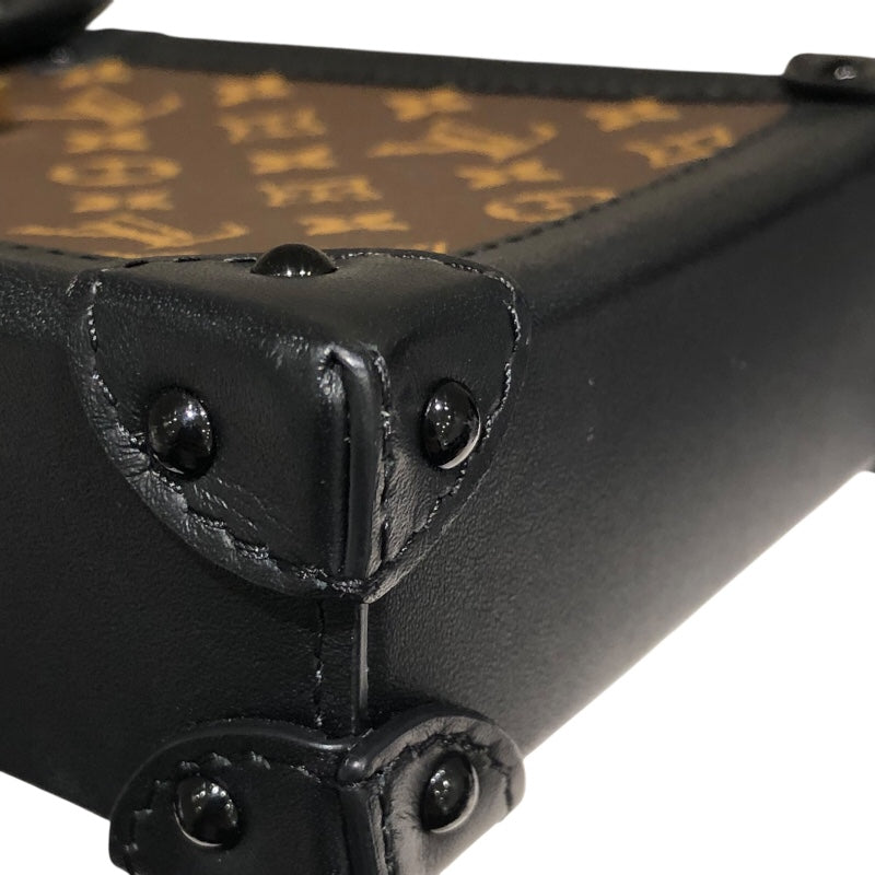 ルイ・ヴィトン LOUIS VUITTON ポシェットトランクヴェルティカル M63913 ブラウンゴールド金具 PVC レディース ショルダーバッグ