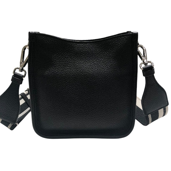 プラダ PRADA トライアングルロゴショルダー 1BH191 ブラック/シルバー金具 レザー レディース ショルダーバッグ