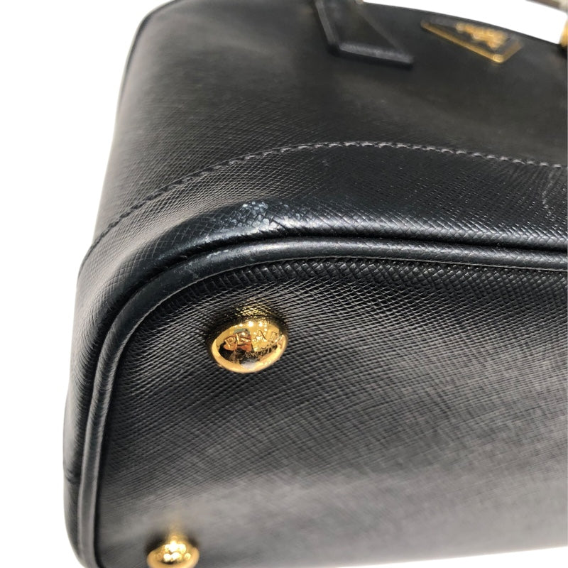 プラダ PRADA サフィアーノハンドバッグ 1BA567 ブラック/GD金具 サフィアーノハンドバッグ レディース ハンドバッグ