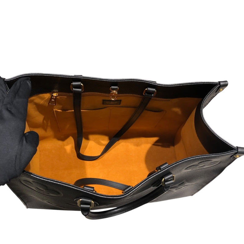 ルイ・ヴィトン LOUIS VUITTON オンザゴーGM M44925 ブラックGD金具 アンプラント ユニセックス ハンドバッグ