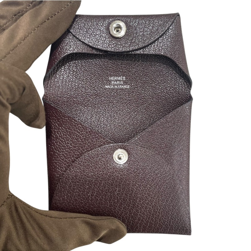 エルメス HERMES バスティア B刻 ルージュセリエ エプソン ユニセックス コインケース