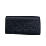 ルイ・ヴィトン LOUIS VUITTON ポルトフォイユ・サラ M62125 ネイビー ゴールド金具 モノグラム・アンプラント レディース 長財布