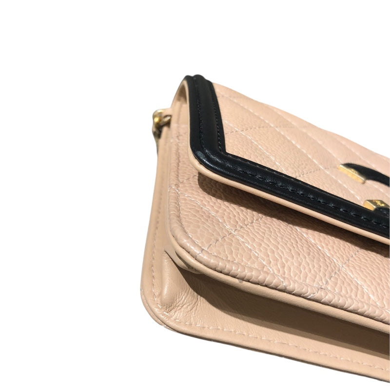 シャネル CHANEL CCフィグリーチェーンウォレット A84451
