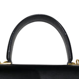 サルヴァトーレ・フェラガモ Salvatore Ferragamo ガンチーニ２wayバッグ 210536 ブラックGD金具 ボックスカーフ レディース ハンドバッグ