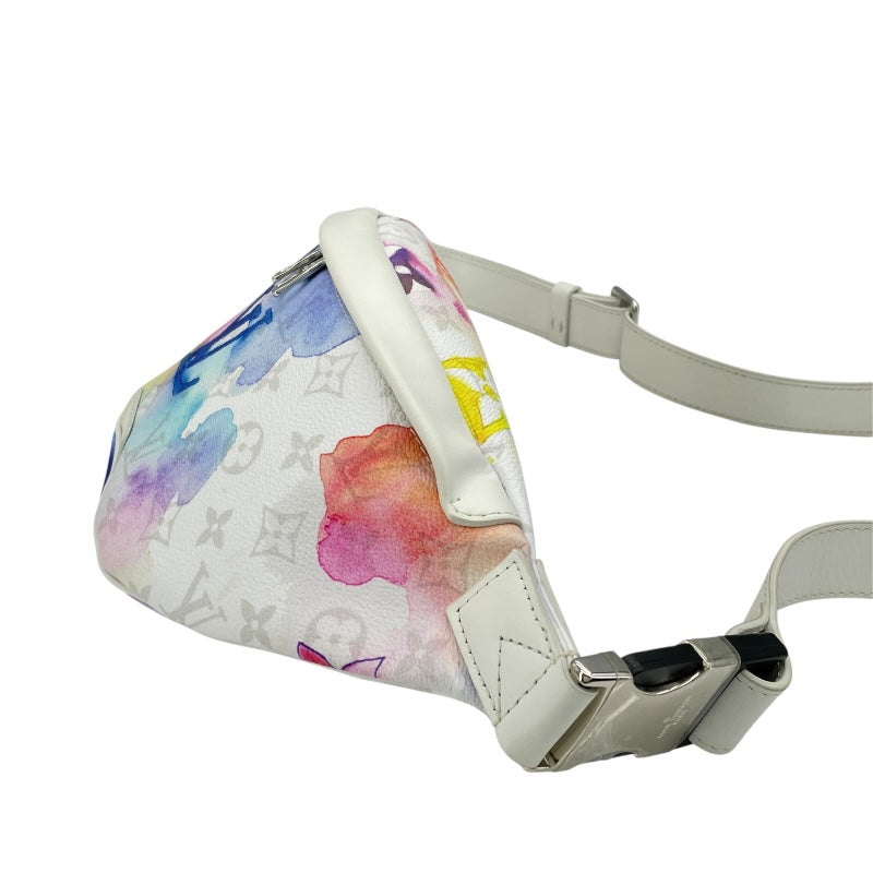 ルイ・ヴィトン LOUIS VUITTON ディスカバリー・バムバッグPM M45759 ホワイト モノグラム・ウォーターカラー メンズ ボディバッグ