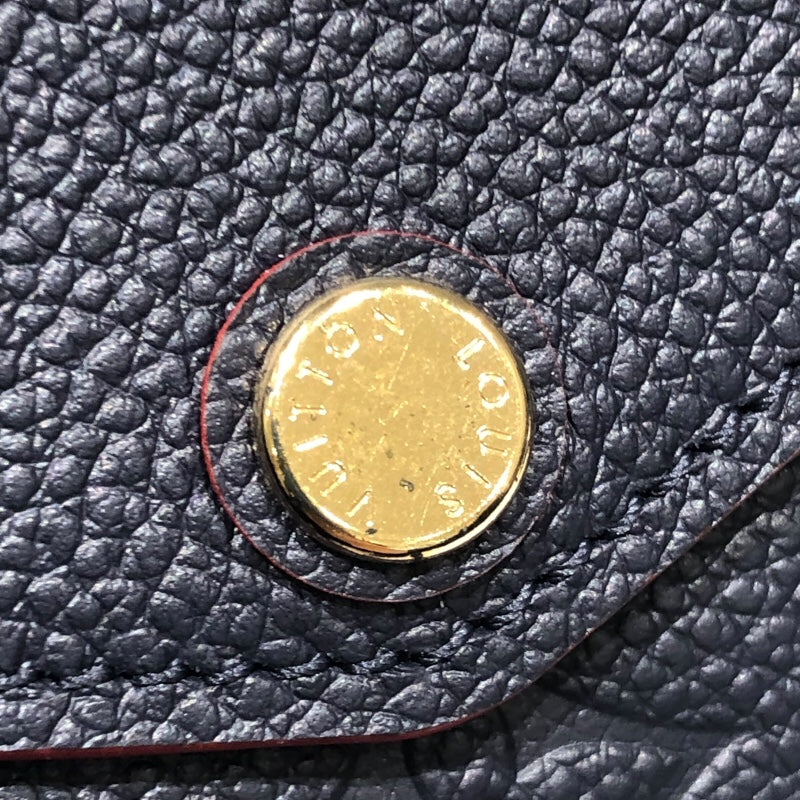 ルイ・ヴィトン LOUIS VUITTON ポルトフォイユ・サラ M62125 ネイビー ゴールド金具 モノグラム・アンプラント レディース 長財布